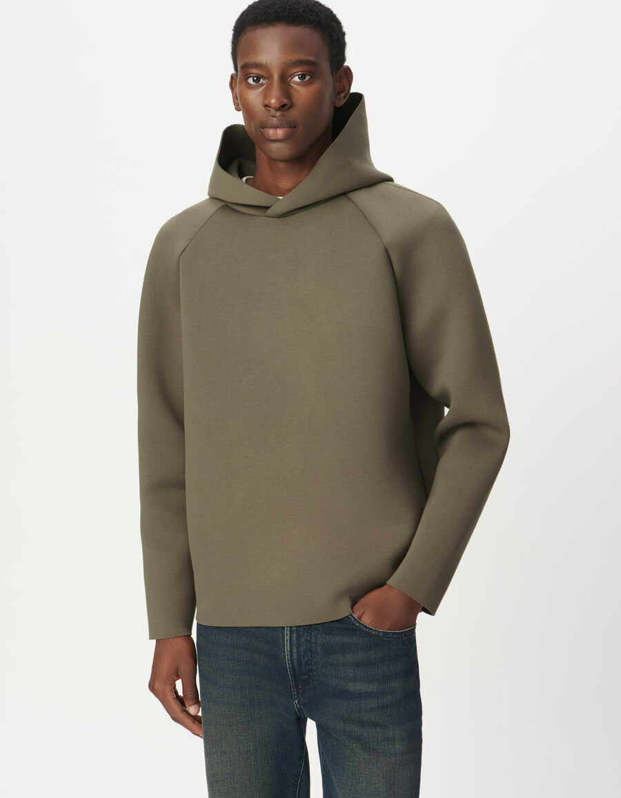 beigefarbener pflegeleichter herren-hoodie