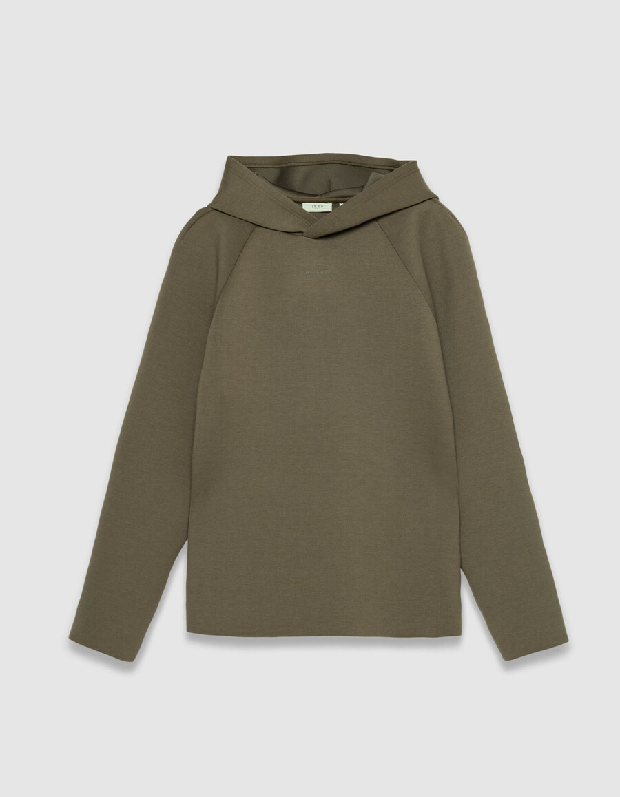 beigefarbener pflegeleichter herren-hoodie