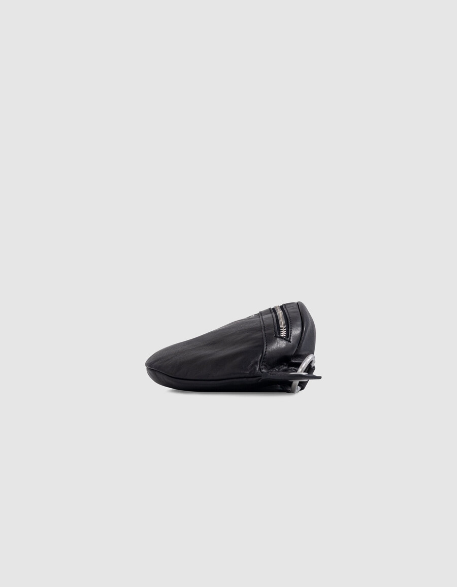 schwarze ledergürteltasche für damen modell 1440