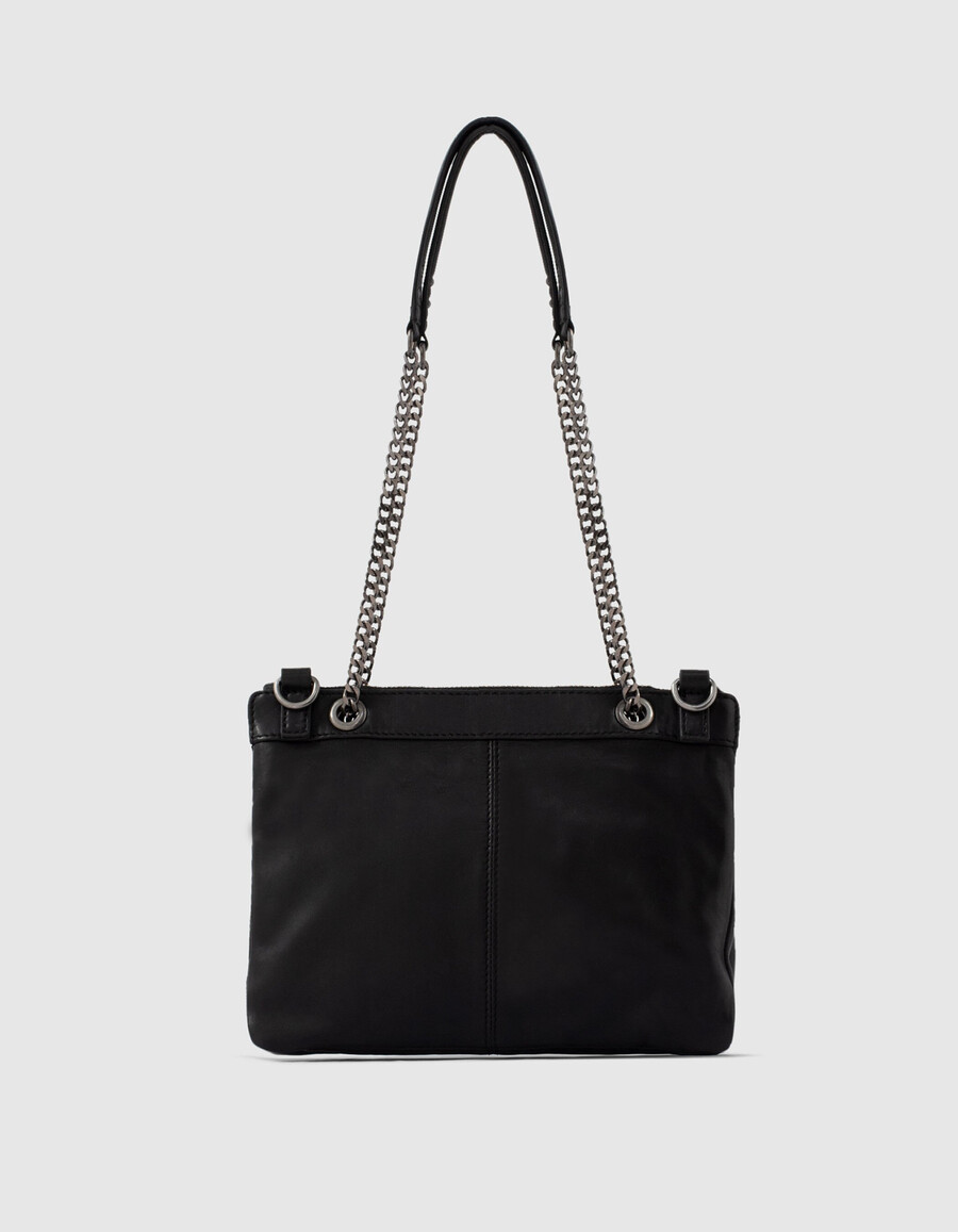 1440 gesteppte leder-clutch für damen
