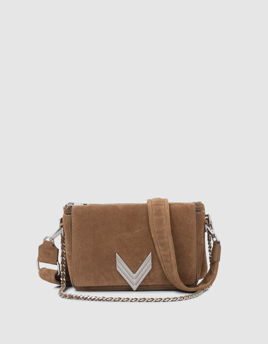 die tasche the 111 staten island camel leather velour women