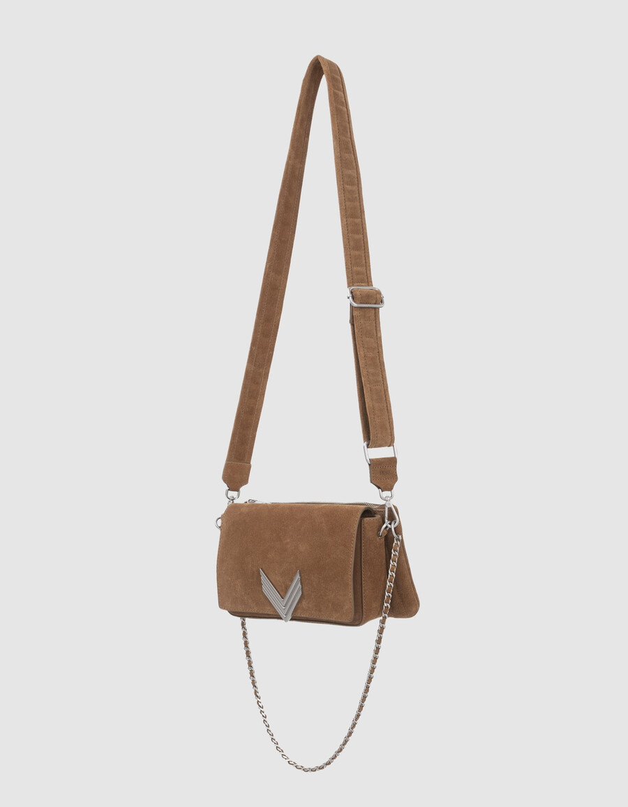 die tasche the 111 staten island camel leather velour women