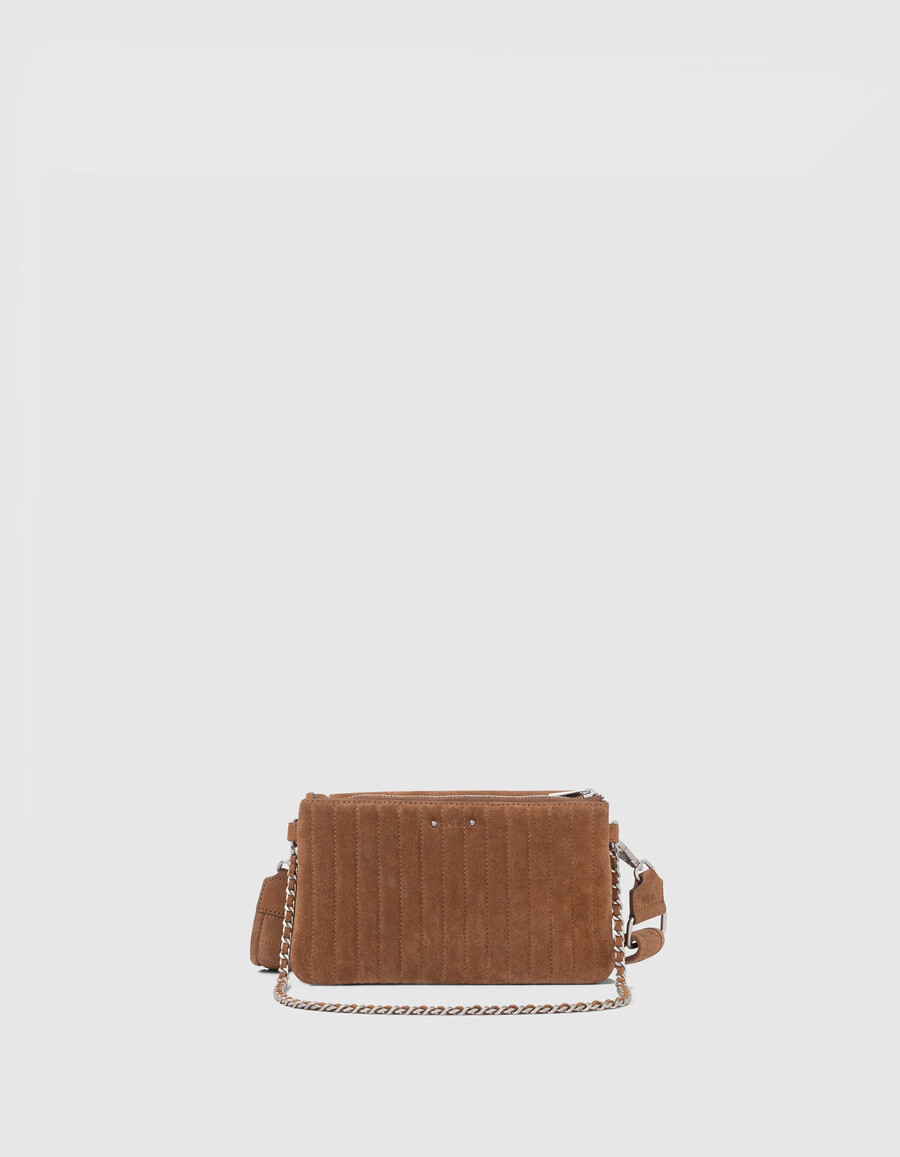 die tasche the 111 staten island camel leather velour women