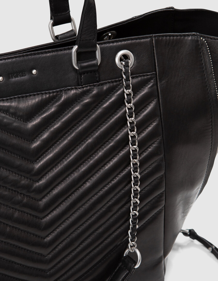 tasche 1440 schwarzes leder größe l damen