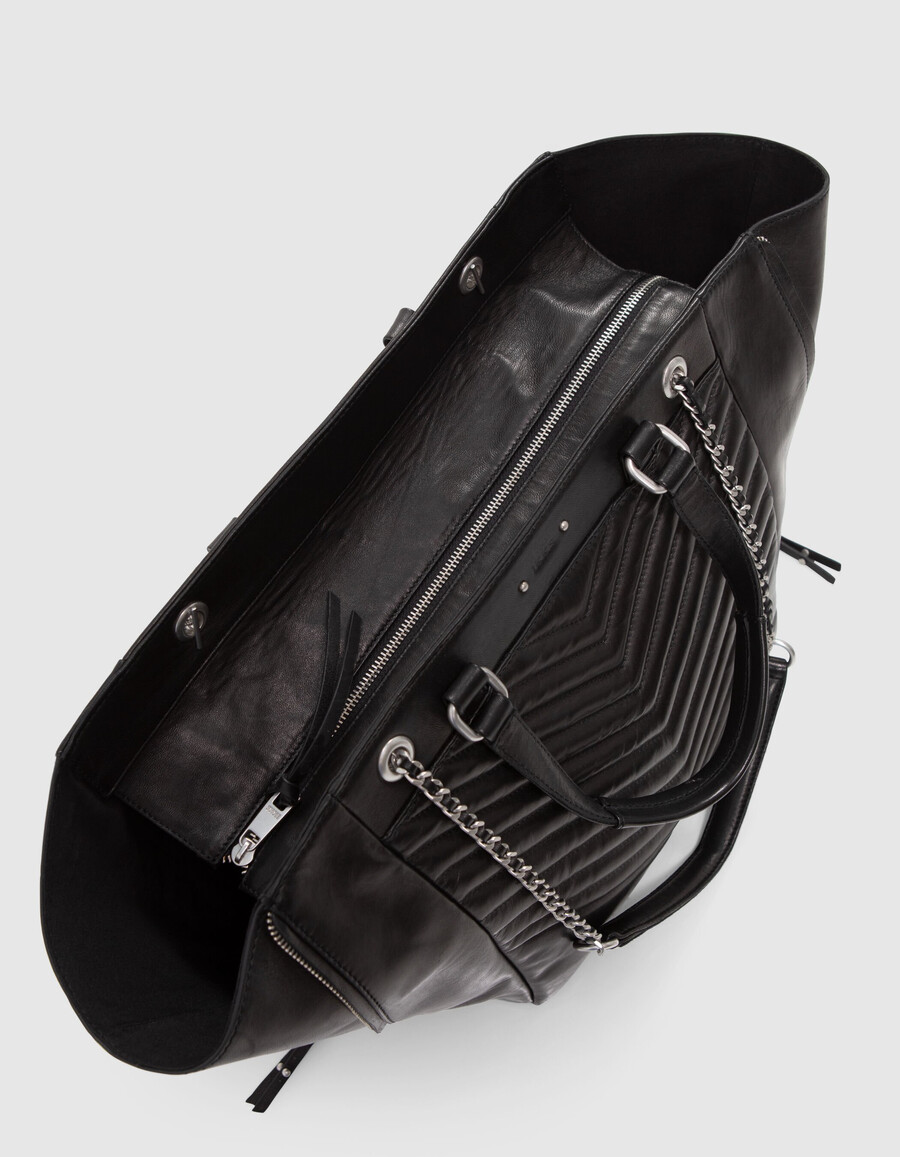 tasche 1440 schwarzes leder größe l damen