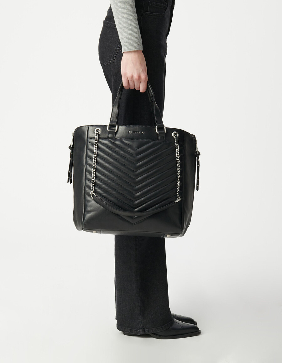 tasche 1440 schwarzes leder größe l damen