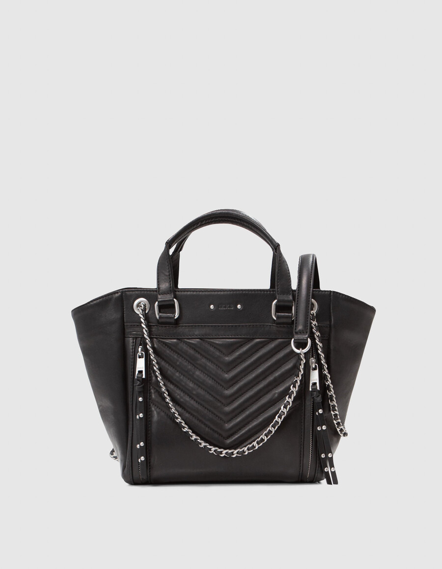 tasche 1440 schwarzes leder größe m damen