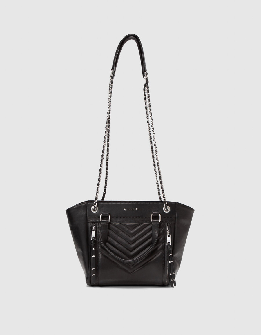 tasche 1440 schwarzes leder größe m damen