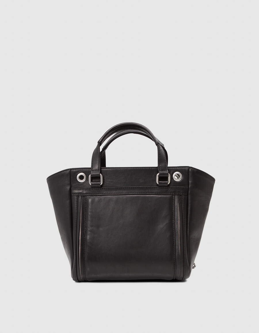 tasche 1440 schwarzes leder größe m damen