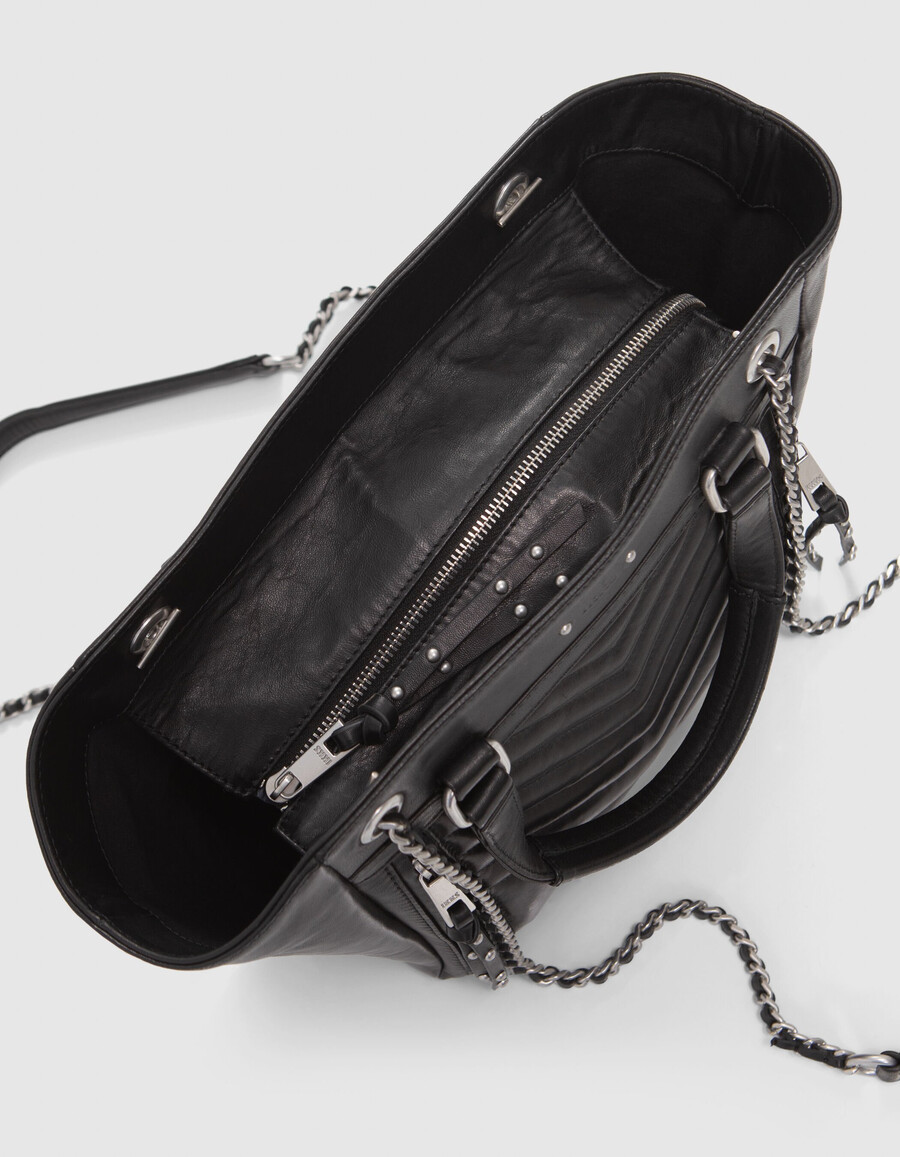 tasche 1440 schwarzes leder größe m damen
