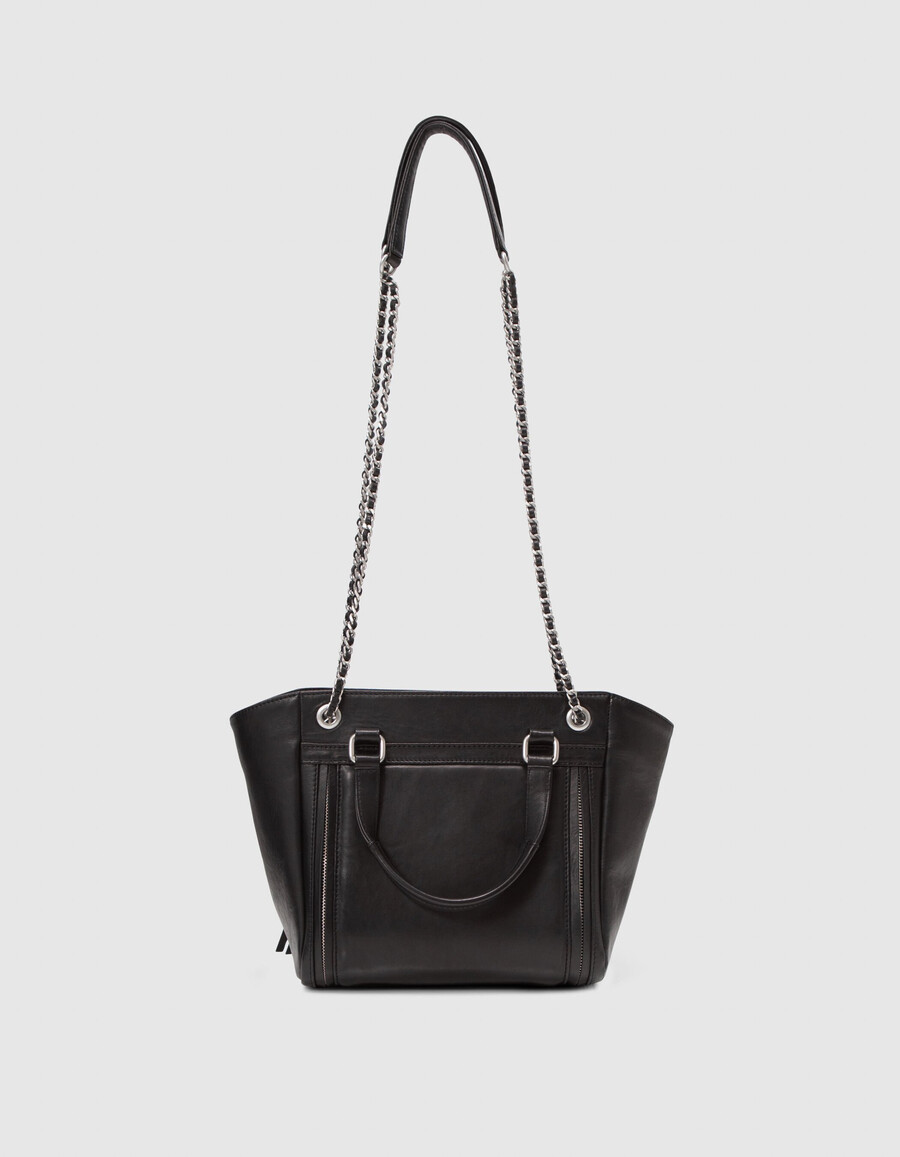 tasche 1440 schwarzes leder größe m damen