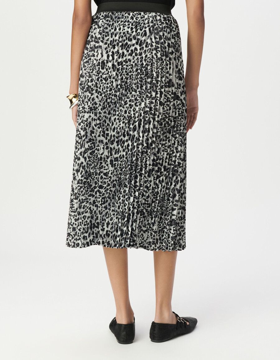 damen-faltenrock „grey panther aus recyceltem polyester