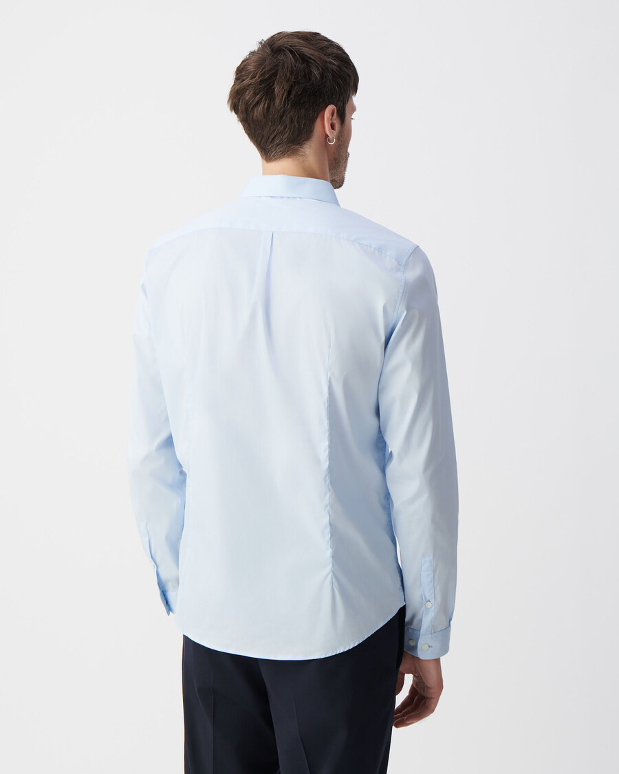 slim-fit-hemd aus sky popeline für herren