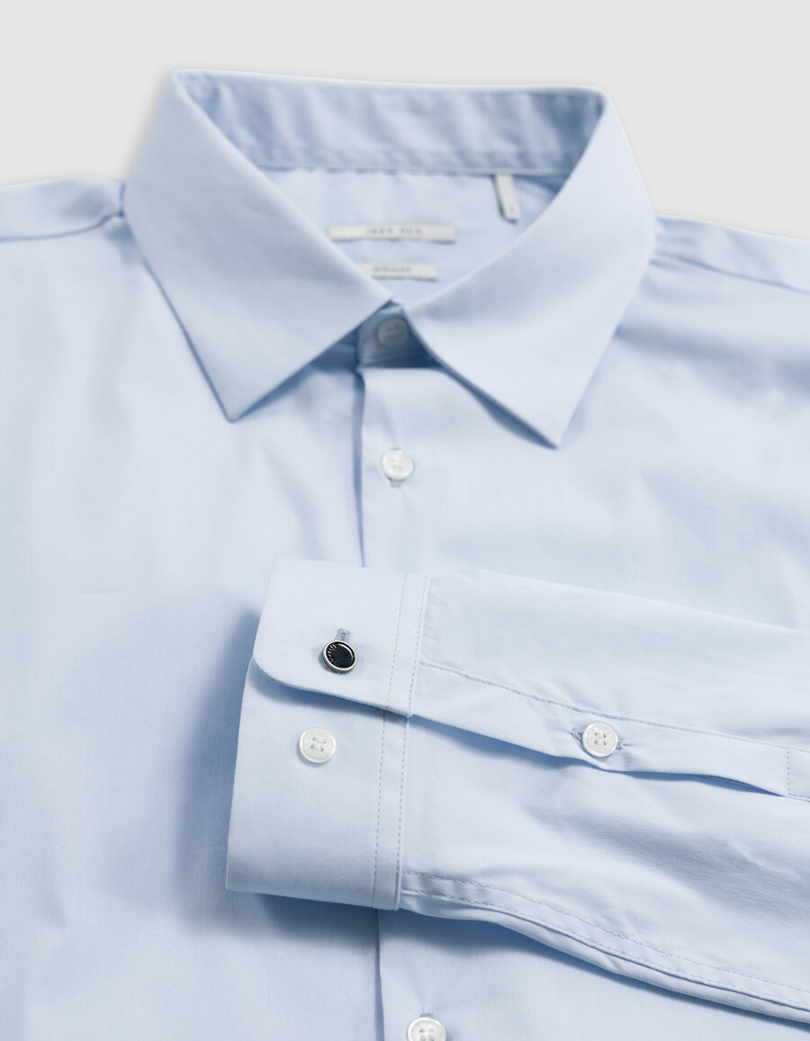 slim-fit-hemd aus sky popeline für herren
