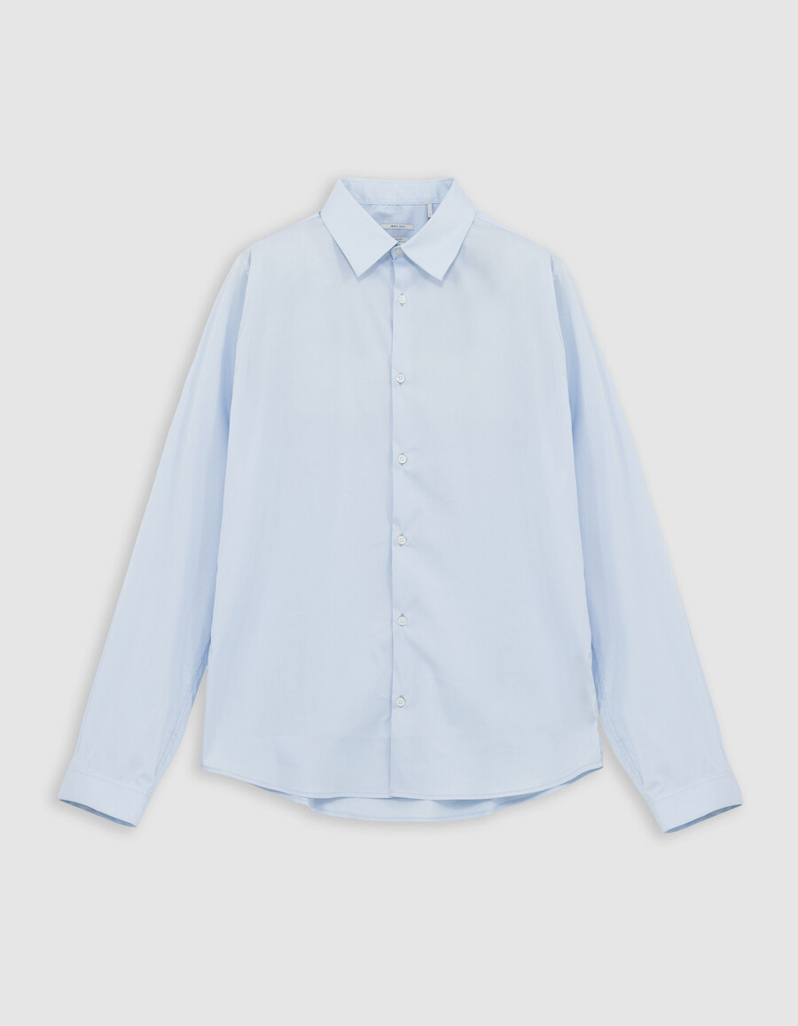 slim-fit-hemd aus sky popeline für herren