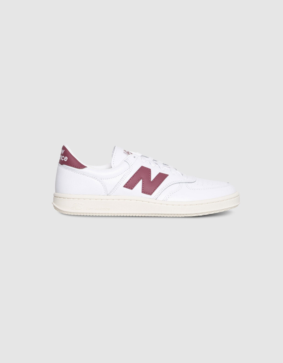 weiße new balance t500 herren-sneaker