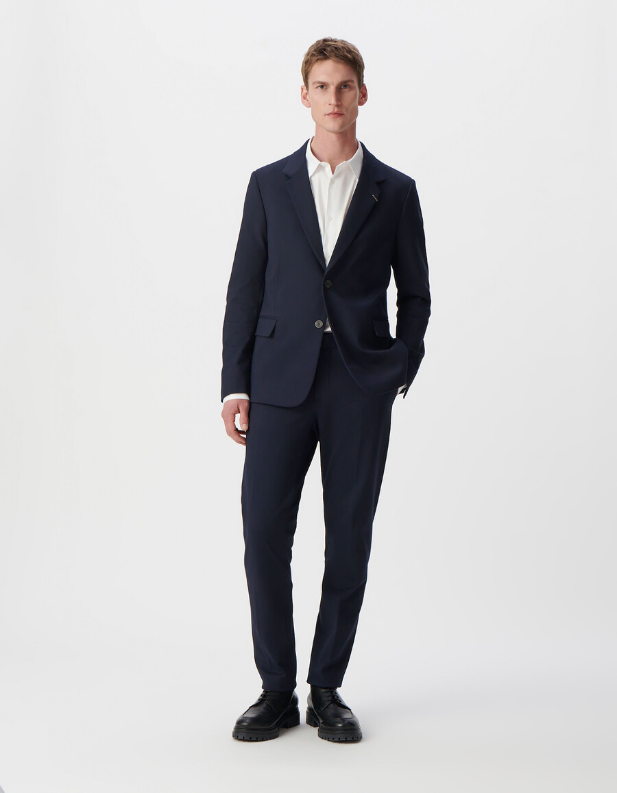 herren-anzughose milano marineblau schmal geschnitten