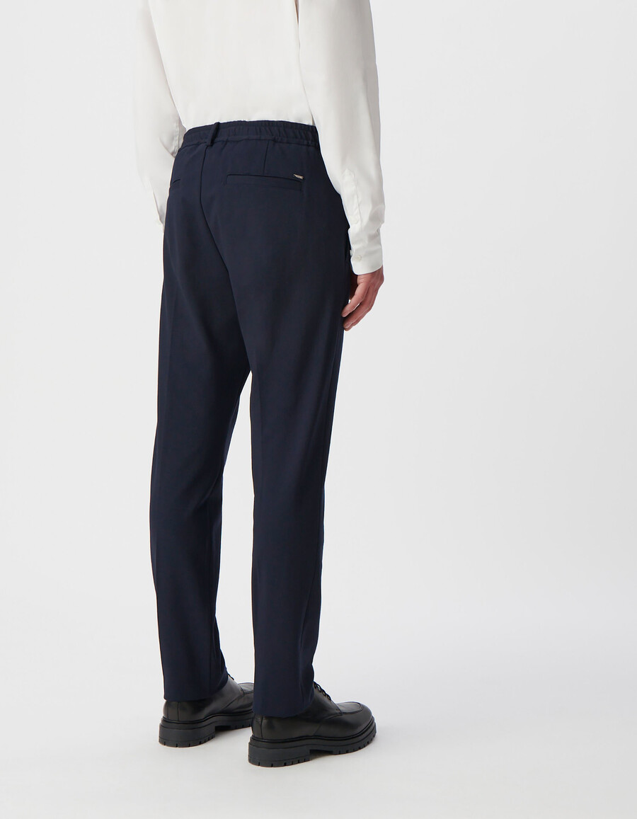herren-anzughose milano marineblau schmal geschnitten