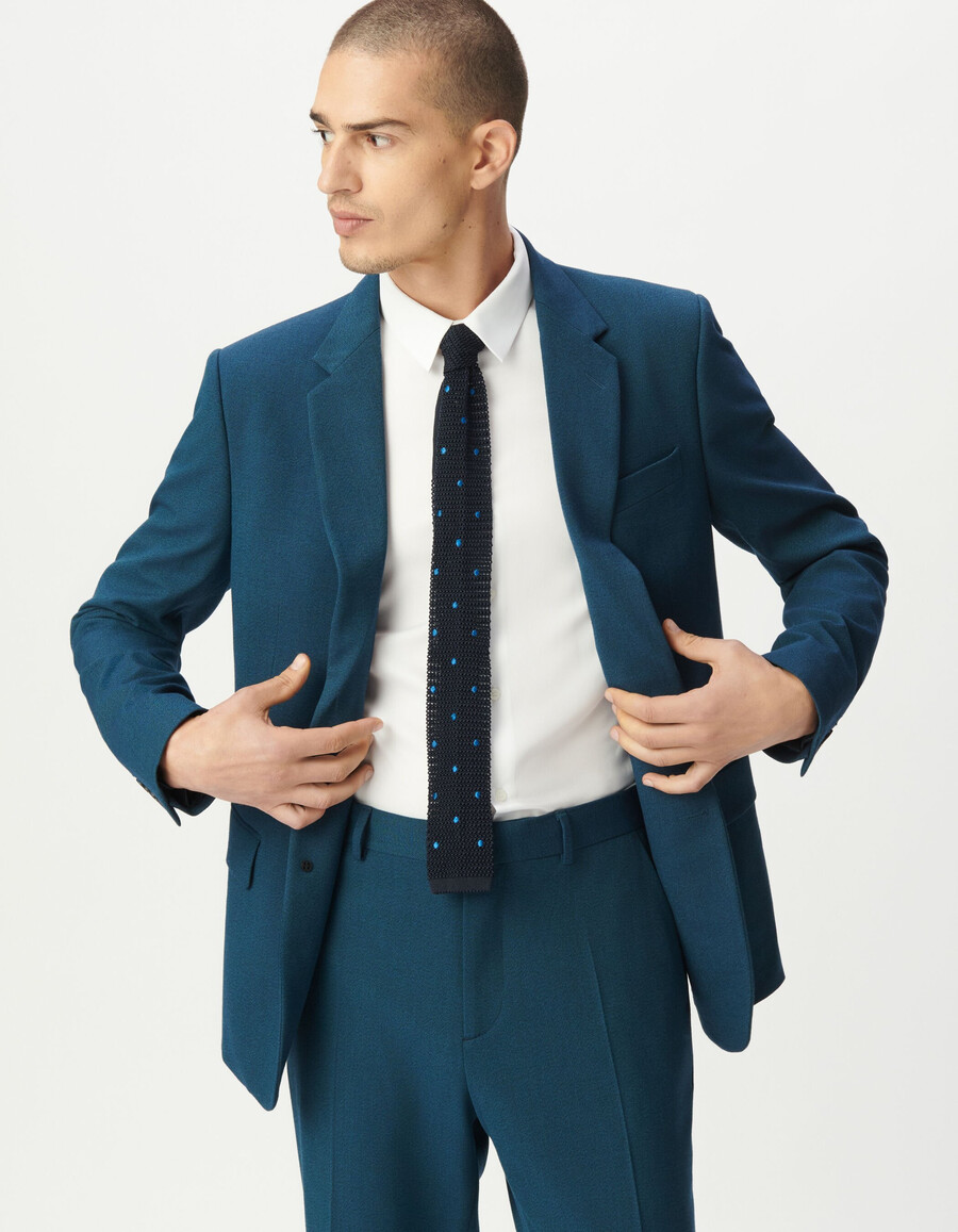 herren-anzugjacke blau schlicht