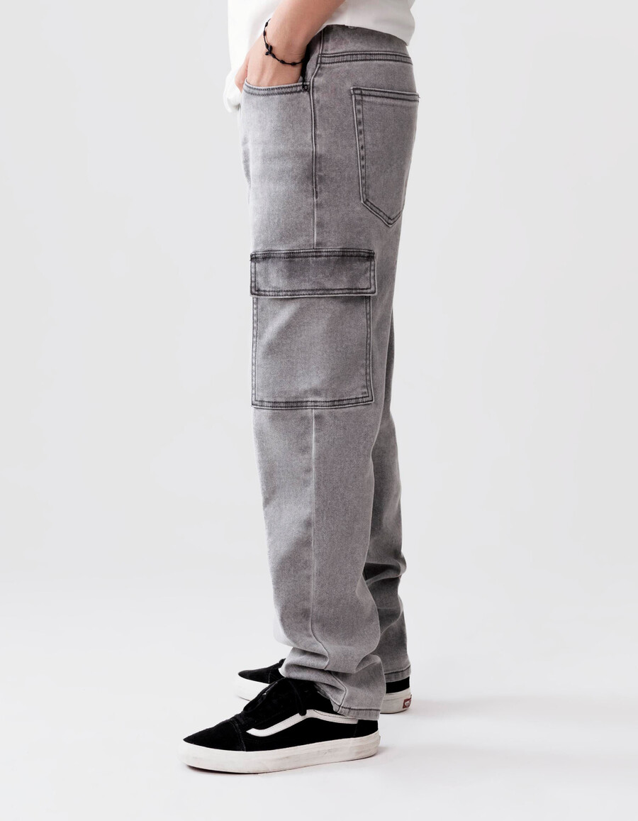 battle jeans grey waterless knitlook boy