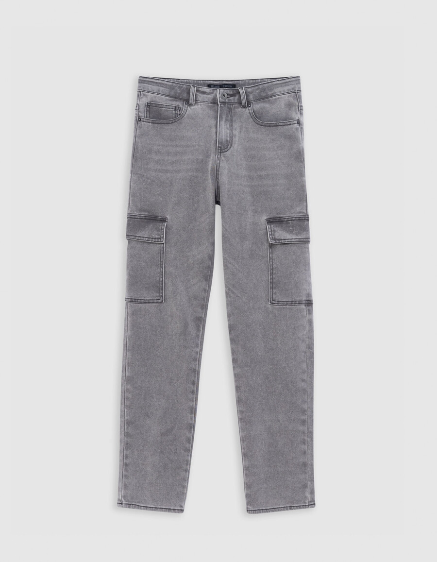 battle jeans grey waterless knitlook boy