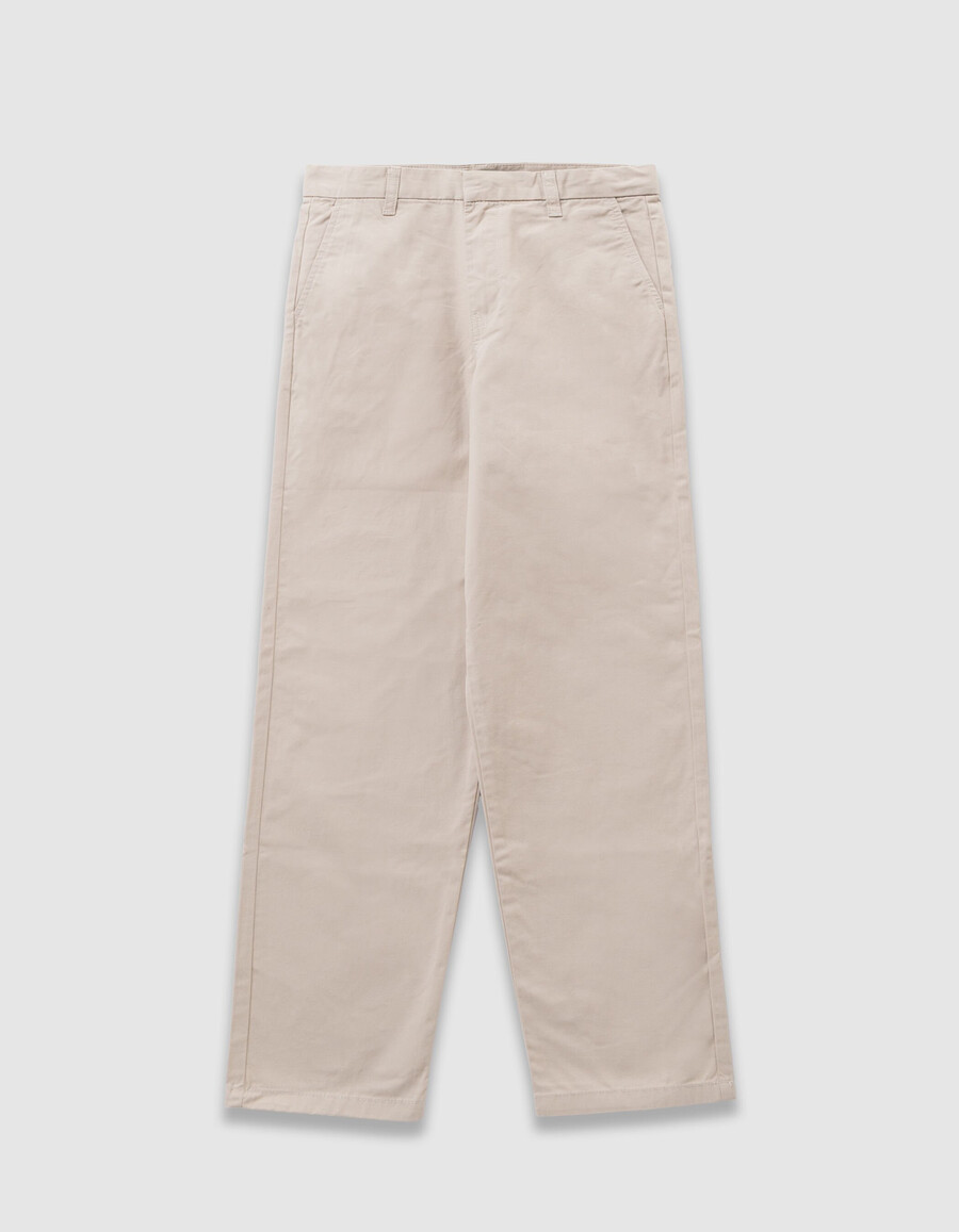 beige chinos für jungen locker geschnitten