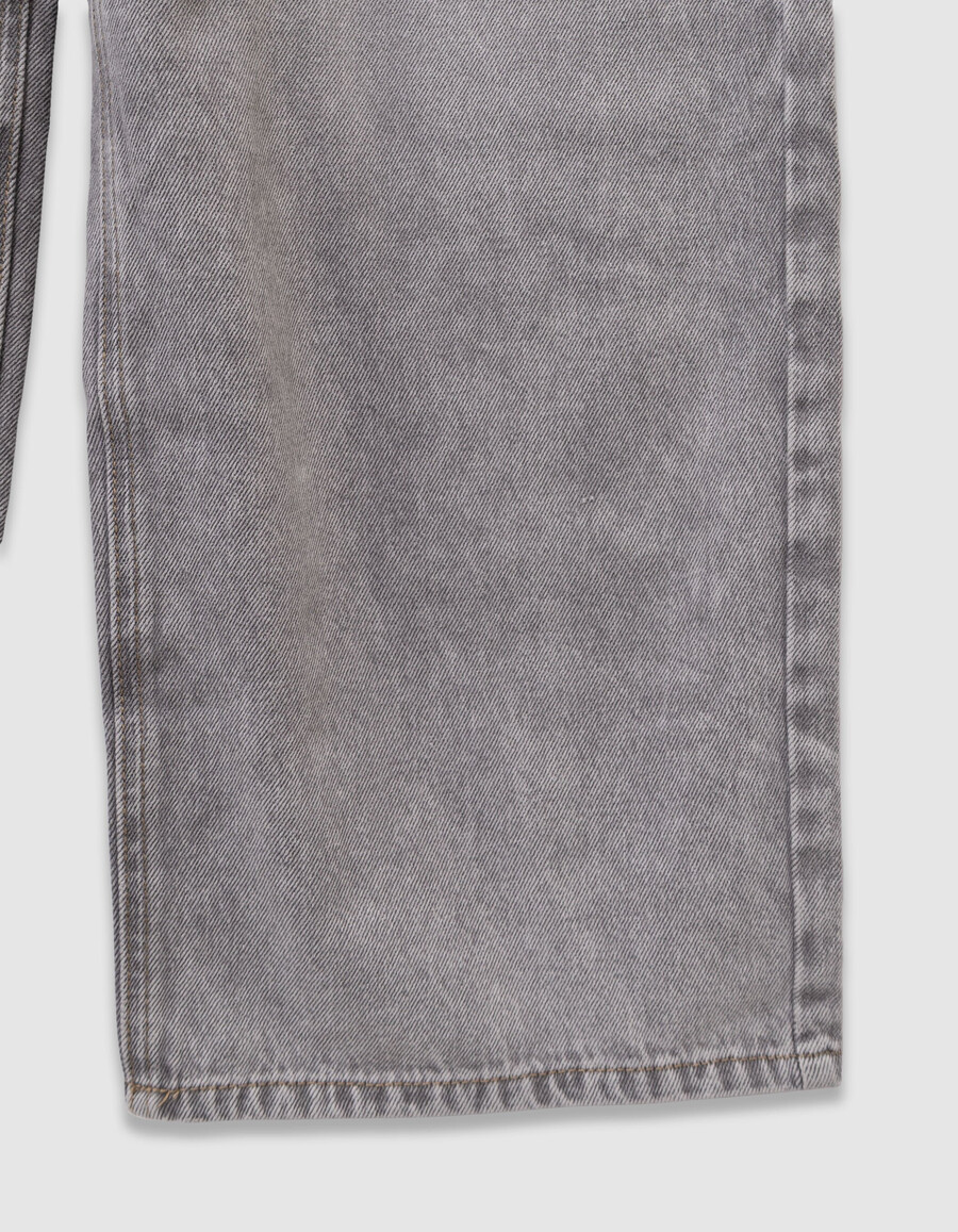 jungen-jeans in verwaschenem grau super baggy-stil