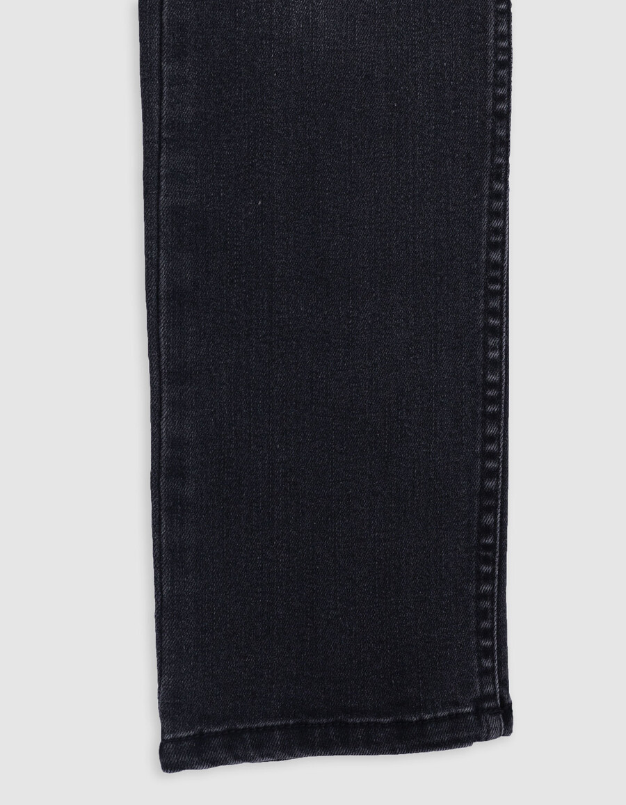graue gewaschene slim-jeans für jungen