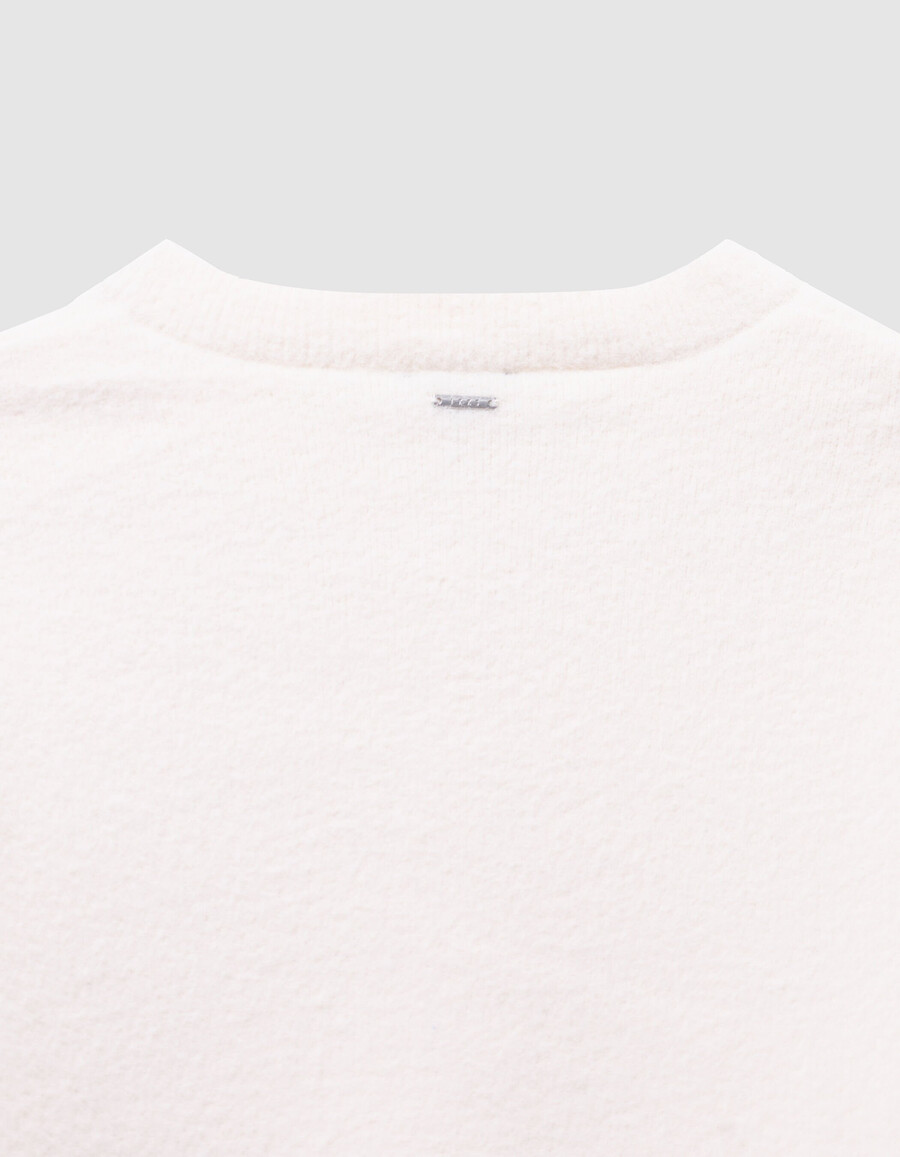 beigefarbene weiche strickjacke mit knöpfen für mädchen