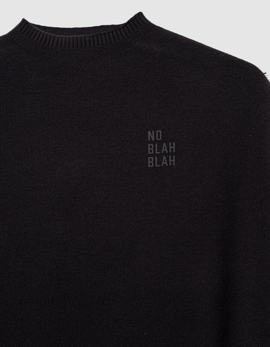 schwarzer ärmelloser strickpullover für mädchen