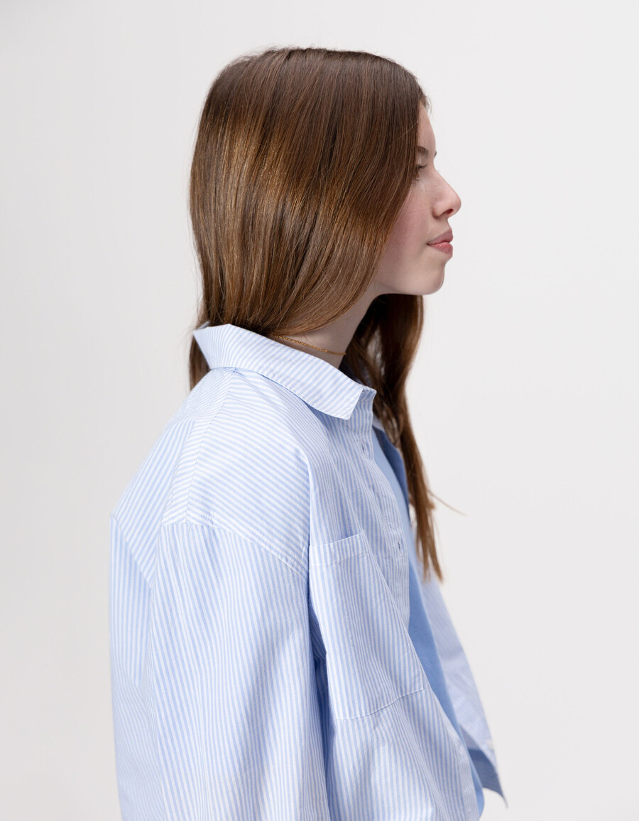 blau gestreiftes shirt spirit jacke mädchen