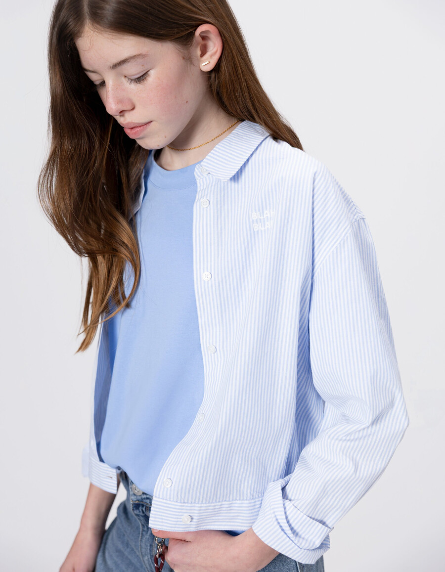 blau gestreiftes shirt spirit jacke mädchen