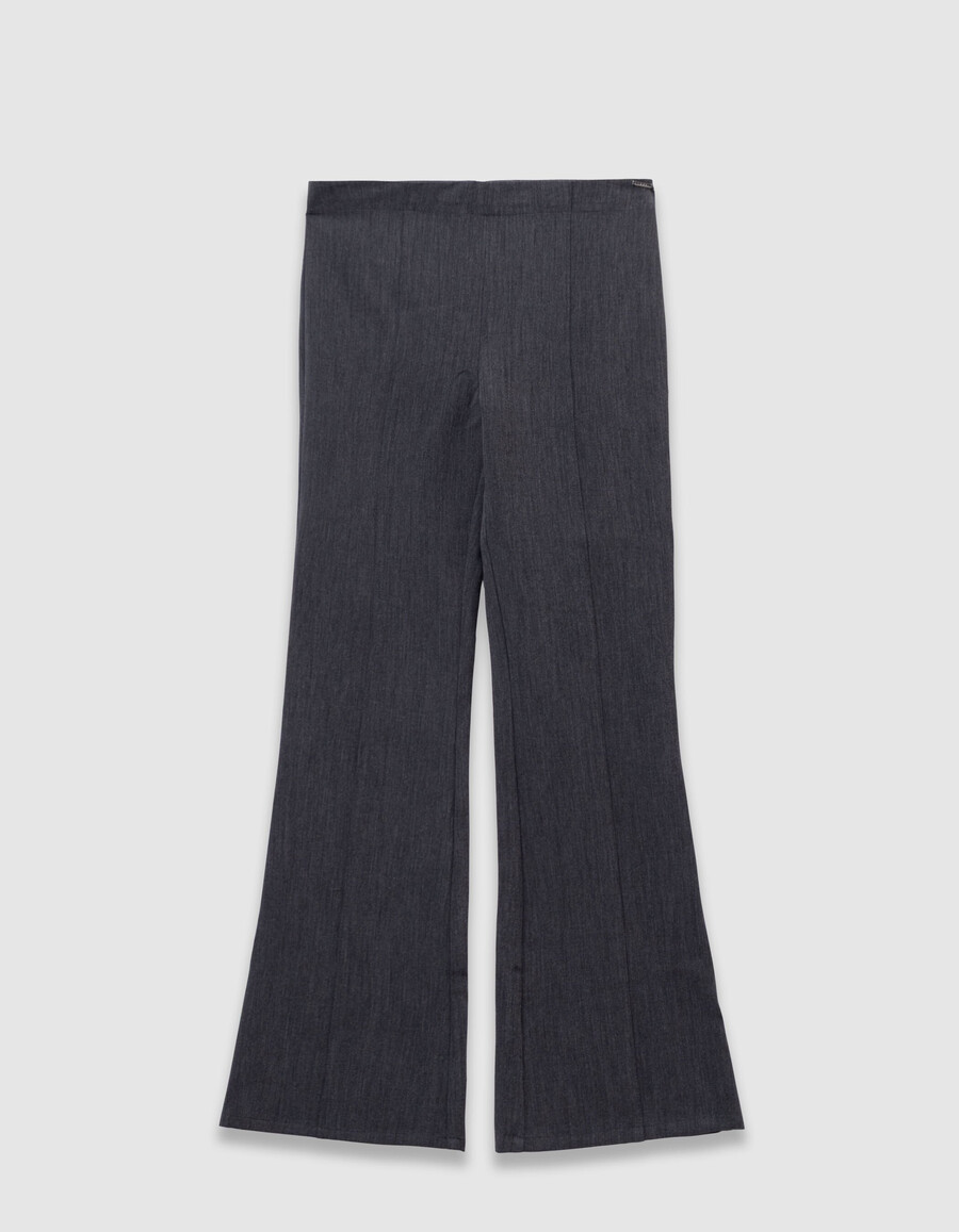 2-in-1-hose für mädchen grau mit ausgestelltem rock und abnehmbarem rock