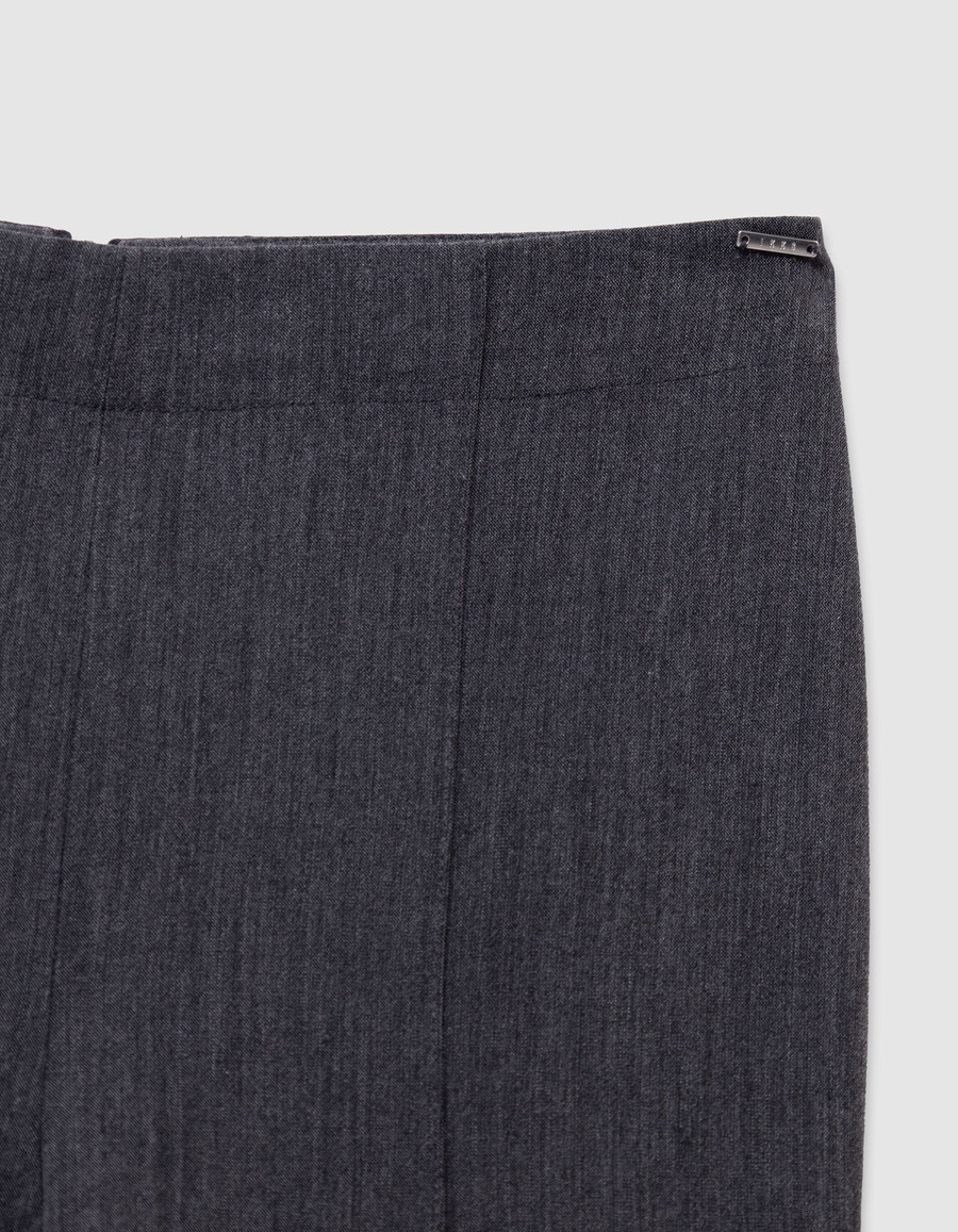 2-in-1-hose für mädchen grau mit ausgestelltem rock und abnehmbarem rock