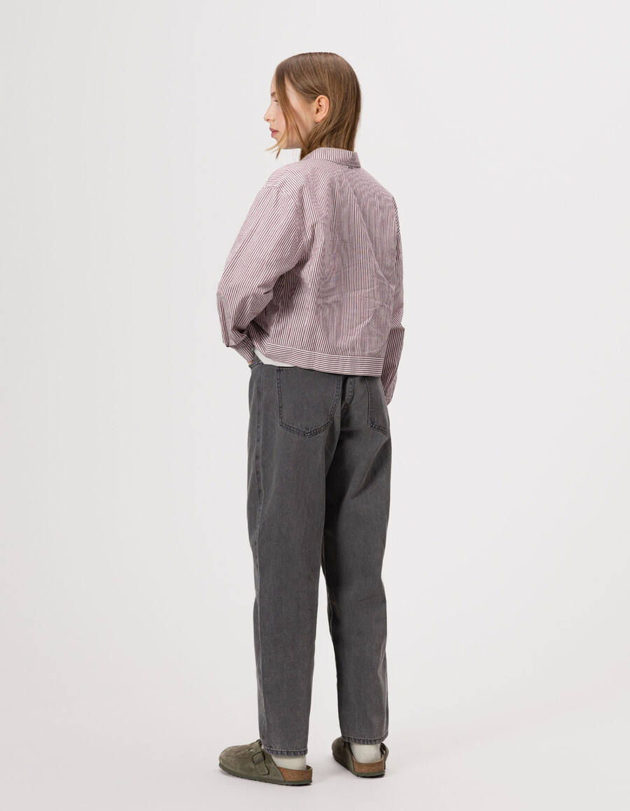 graue gaucho-jeans für mädchen