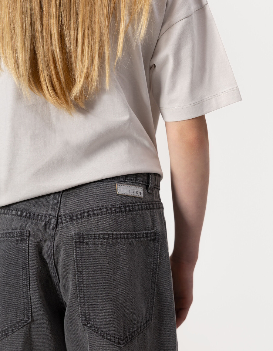 graue gaucho-jeans für mädchen