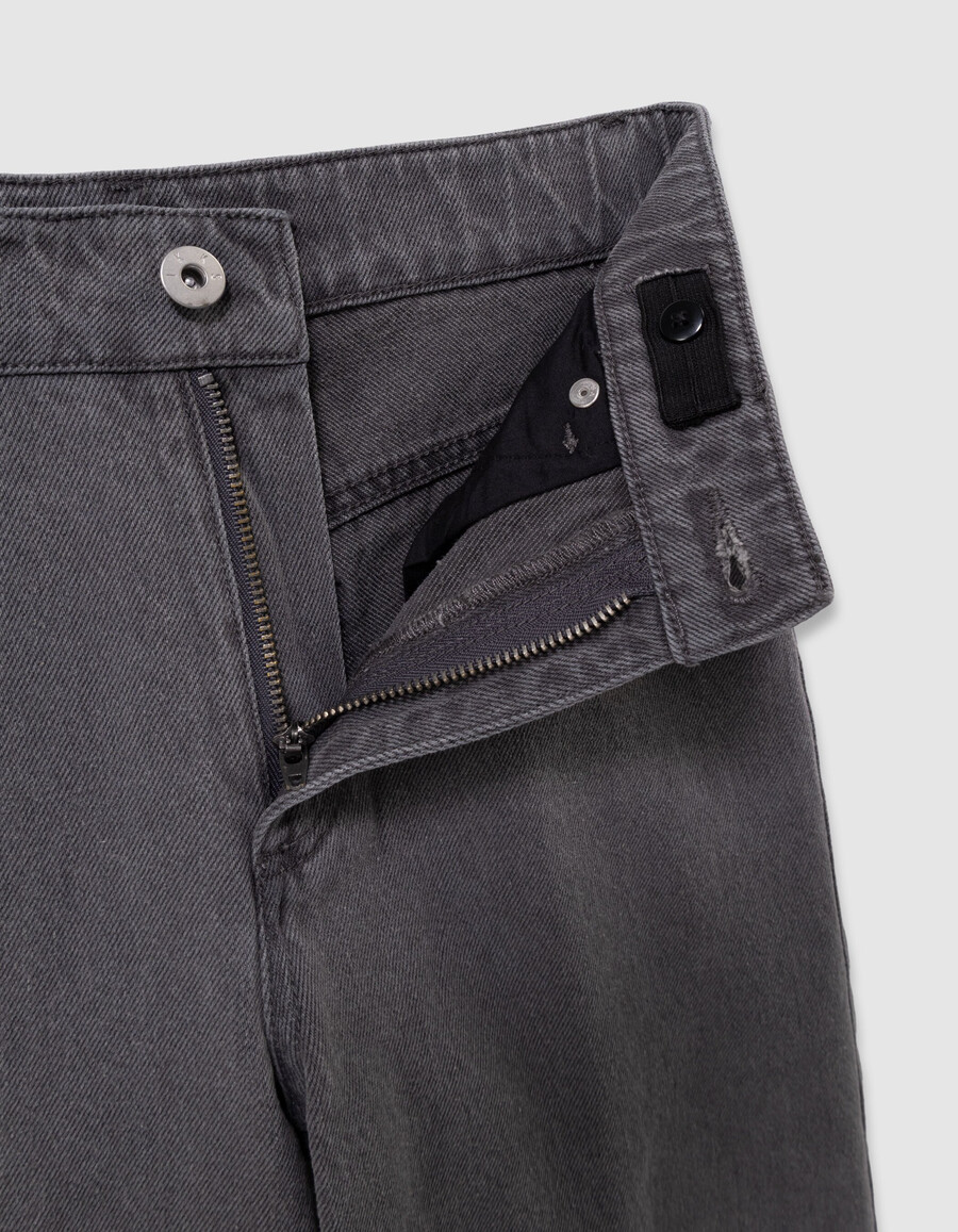 graue gaucho-jeans für mädchen