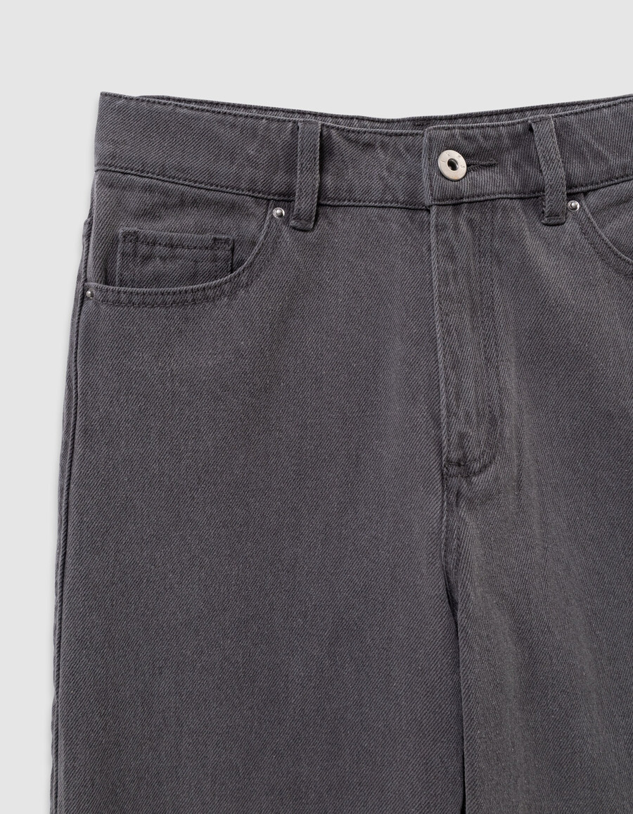 graue gaucho-jeans für mädchen