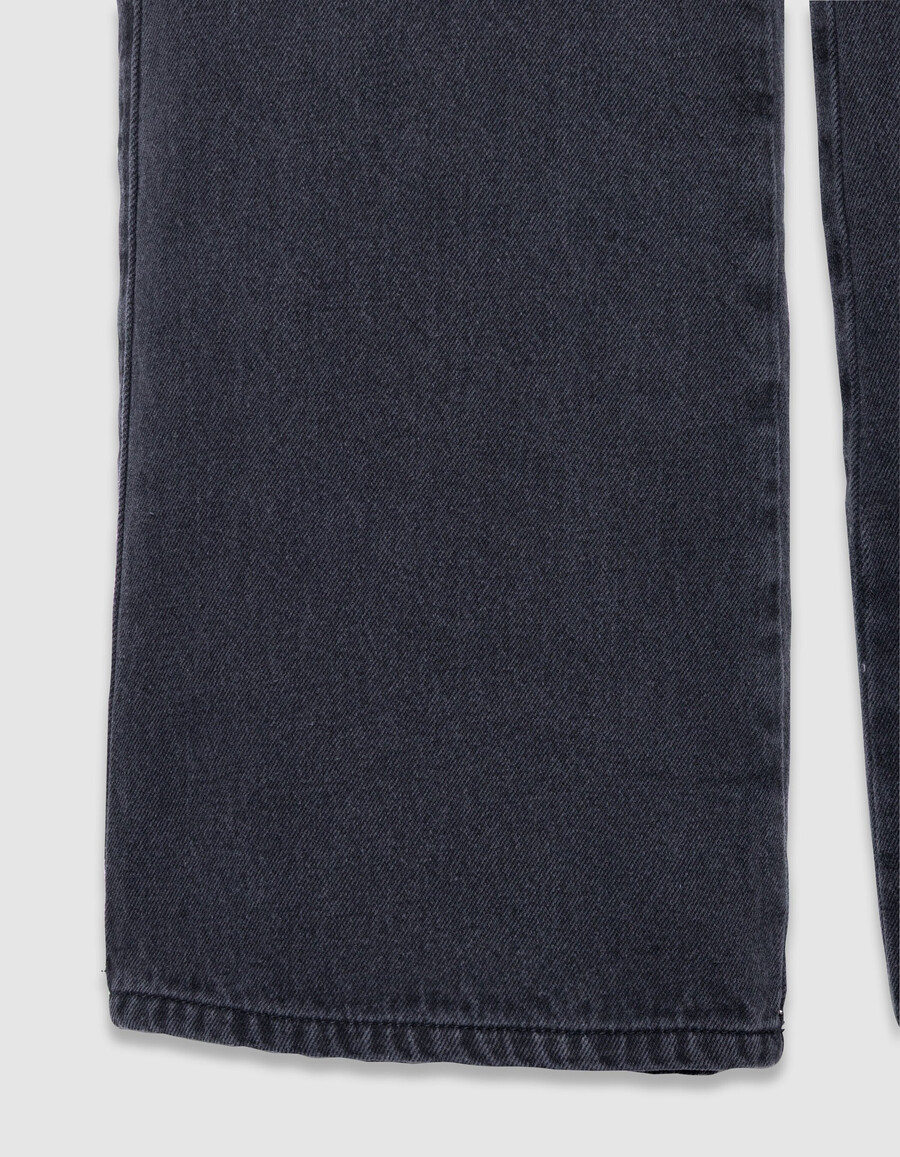 schwarze mädchenjeans mit weitem bein