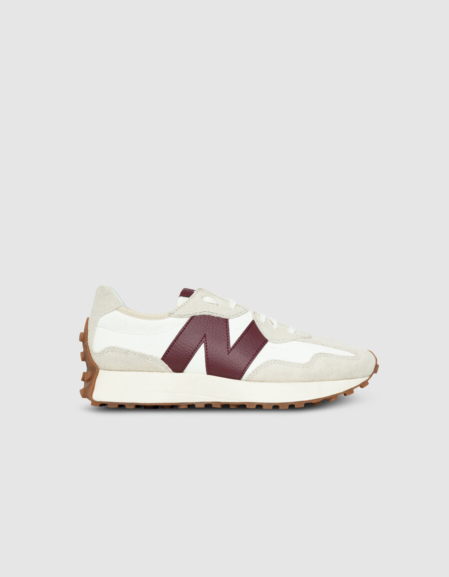 damen-sneaker new balance 327 in burgunderrot