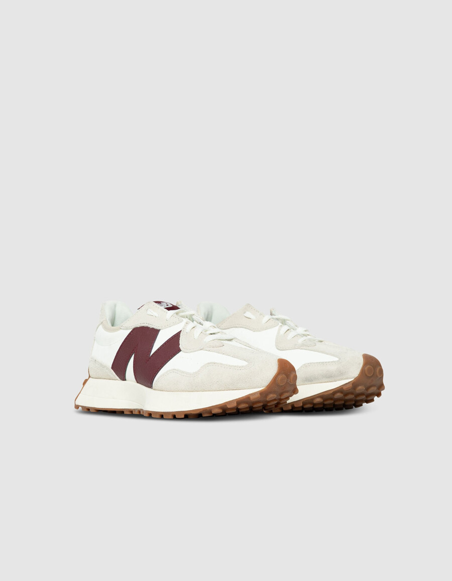 damen-sneaker new balance 327 in burgunderrot