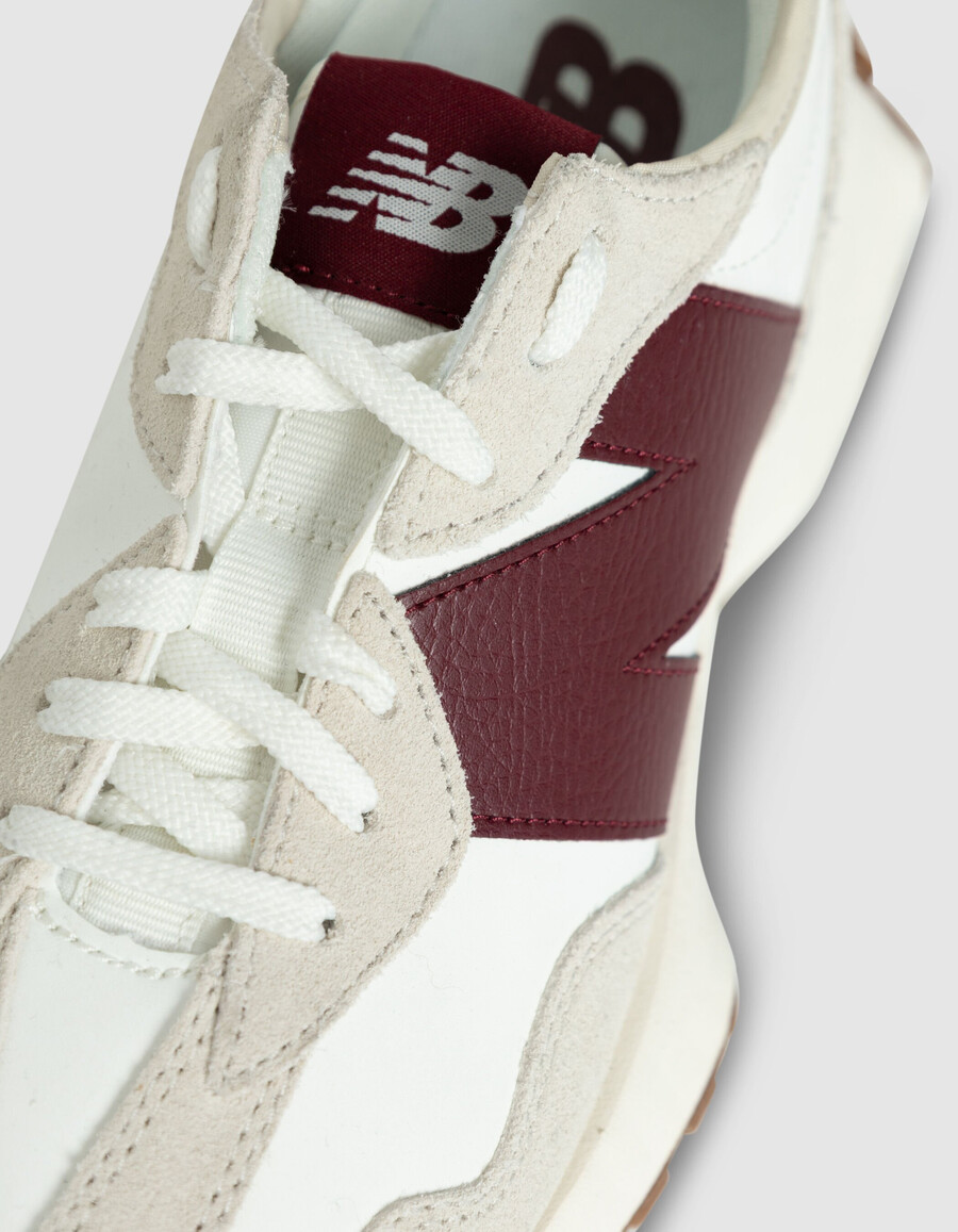 damen-sneaker new balance 327 in burgunderrot
