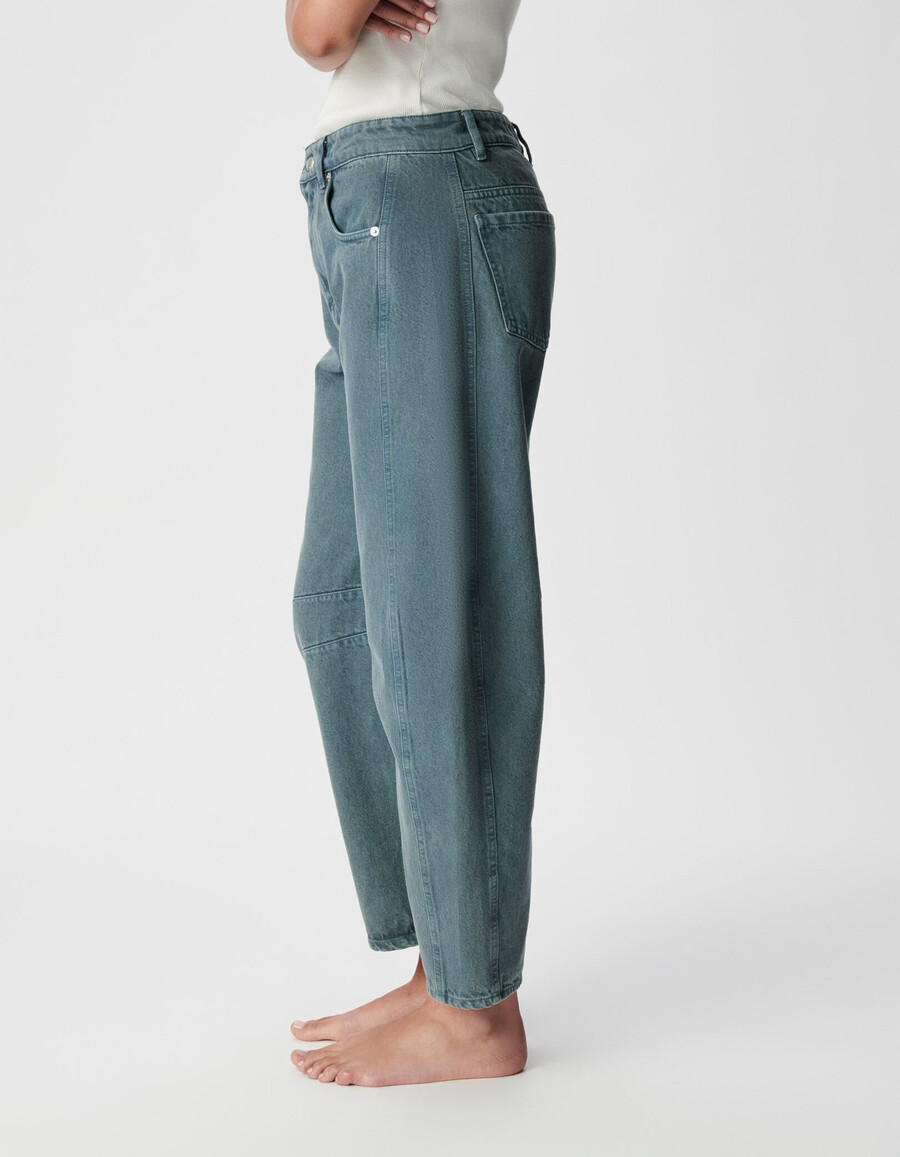 blaue ballonjeans für damen