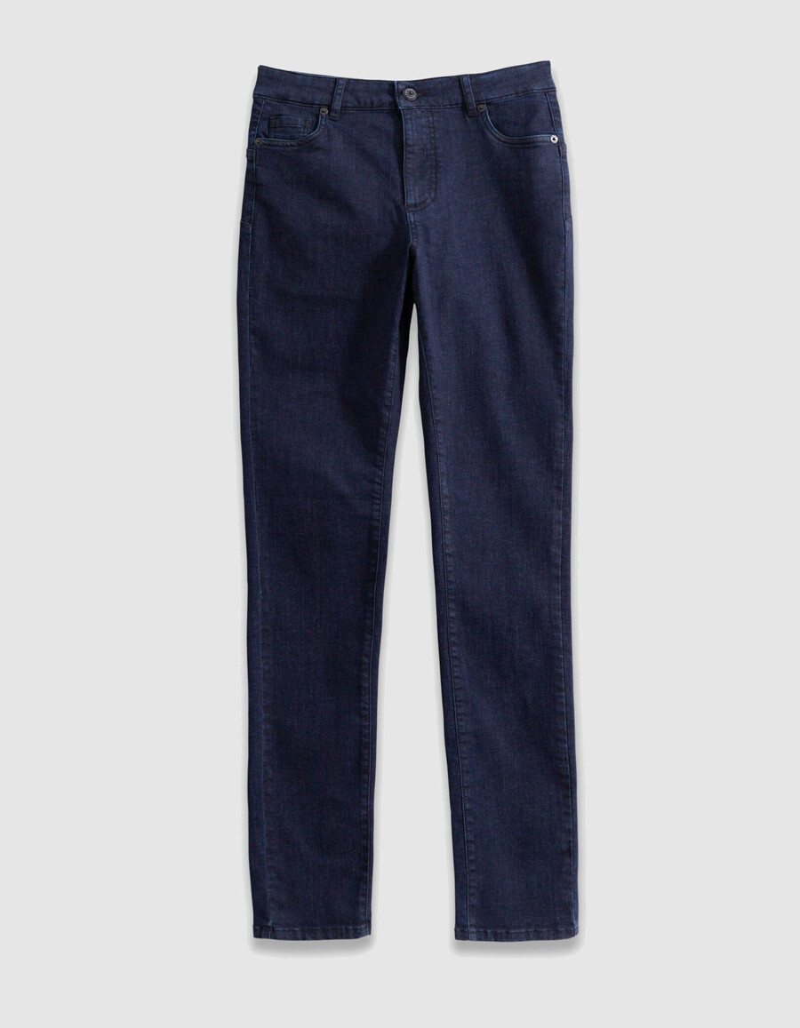 roxanne damen-skinny-jeans mit hohem bund und raw-cut-einsatz