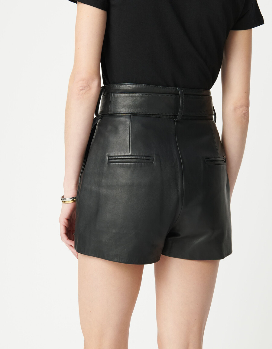 damen-ledershorts