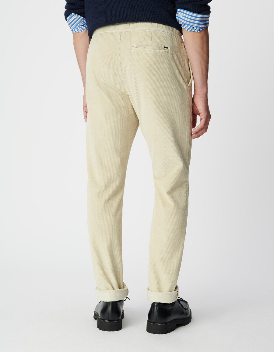 beige cord-jogginghose für herren