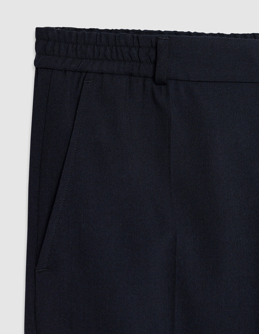 herren-jogginghose in schmaler passform marineblau mit elastischem bund