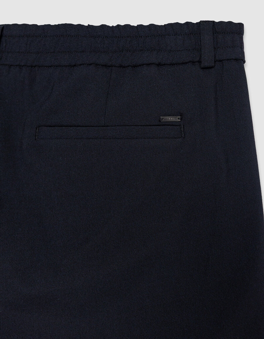 herren-jogginghose in schmaler passform marineblau mit elastischem bund