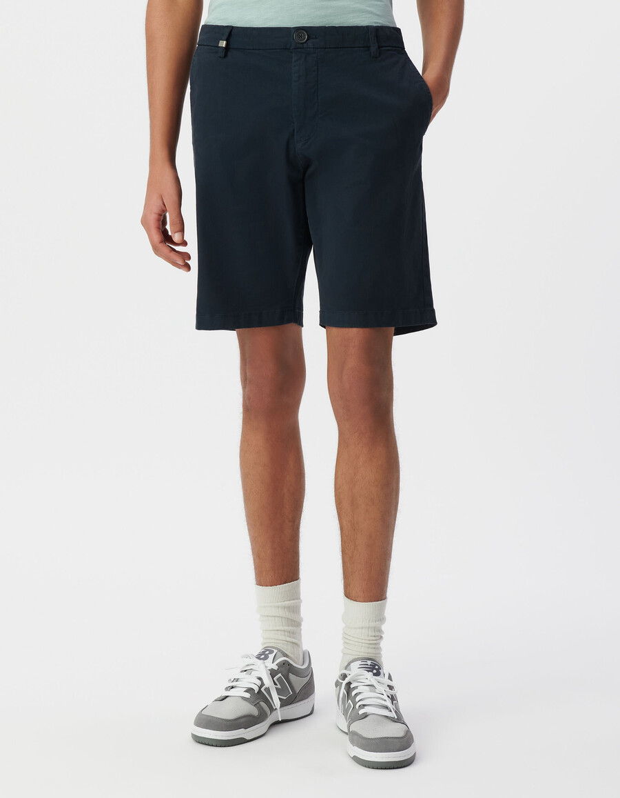 marineblaue chino-bermuda-shorts für herren
