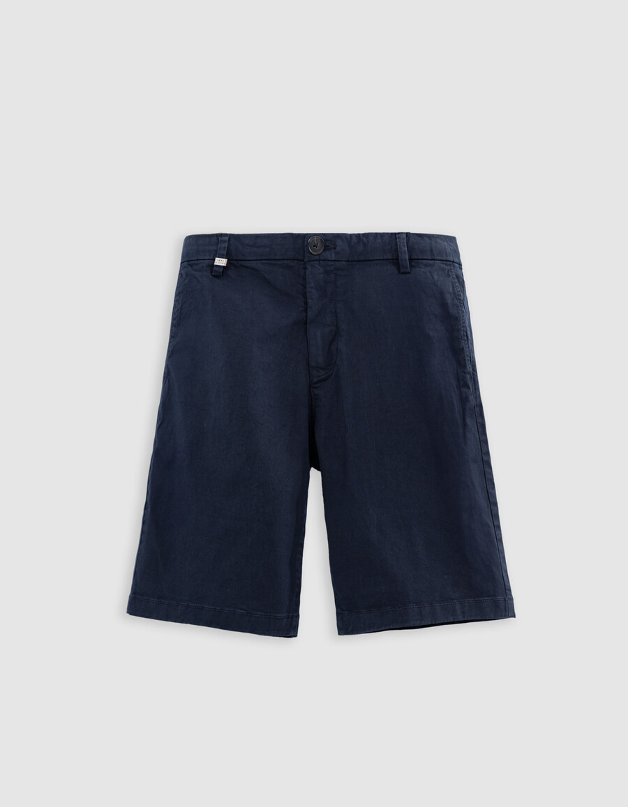 marineblaue chino-bermuda-shorts für herren